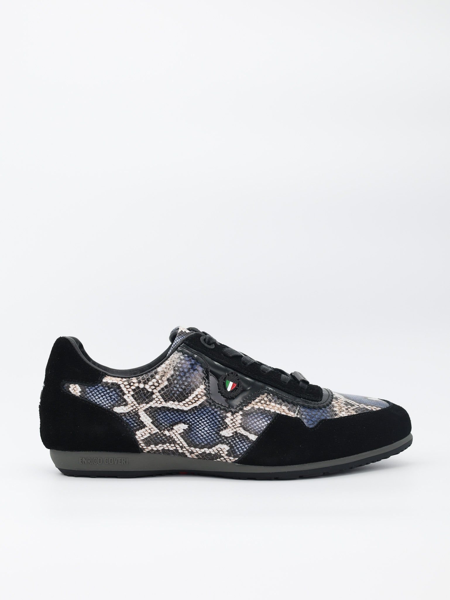 Enrico Coveri Takkies Snake Skin Low Navy-Beige